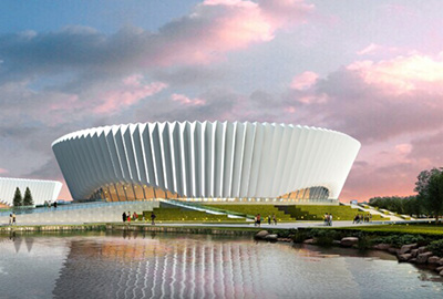 東陽(yáng)市體育館新建項(xiàng)目主體工程